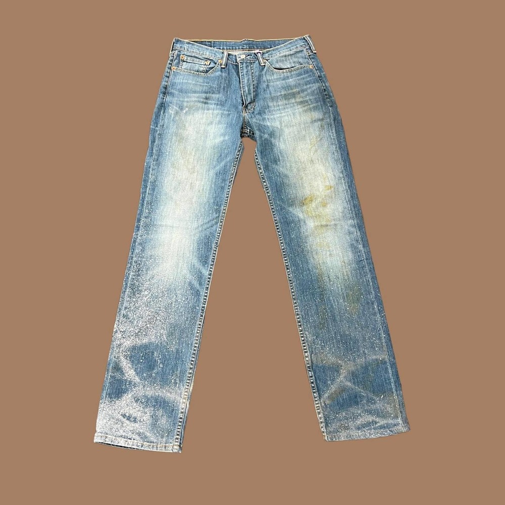 Vintage Y2k Levis 514 Paint Splatter Denim Jeans Gem